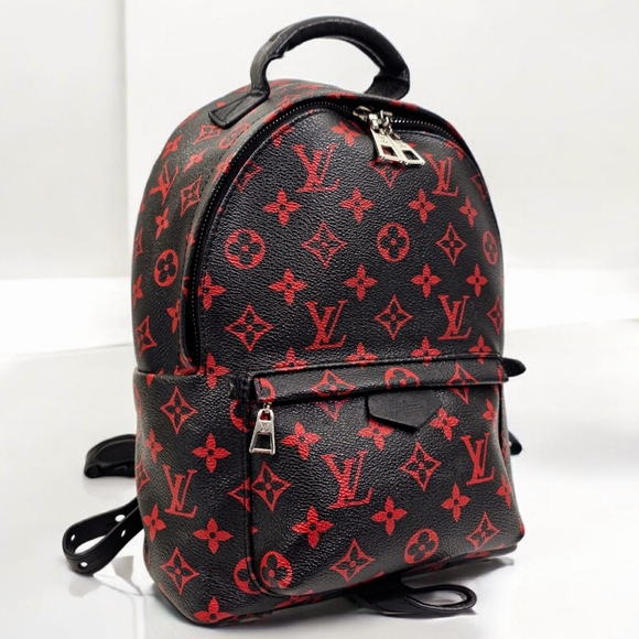 ✨️Authentic Louis Vuitton Infrarouge PM Palm Springs Red Monogram Backpack - Picture 13 of 16